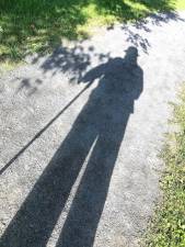 Shadow companion along the walking path at Pine Island Park on September 23, 2022.