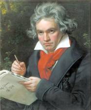 Somewhat belatedly, celebrate Beethoven’s 250th birthday with the Kemyndable Flute Trio at Albert Wisner Public Library on Sunday, Oct. 3 at 2 p.m. Photo source: Wikipedia.com.
