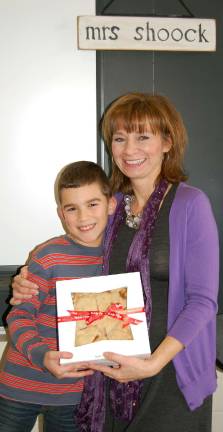 Apples of their students' eyes Warwick Valley Middle School student Zachary Garby with his teacher Lenora Shoock. “This lady dedicates her life to teaching and making kids smart,” Zachary wrote. “I can see it in her eyes!”