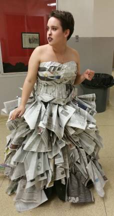 Warwick Abigail Citarella awarded Warwick Valley Quilters' Guild scholarship Provided photo The Warwick Valley Quilters’ Guild has awarded its 2019 Phyllis Klein Scholarship to Abigail Citarella. She submitted a picture of a Newspaper Dress as her sample. "It's made out of recycled newspapers from different people," Abigail said in an e-mail exchange with The Warwick Advertiser,"so there are a bunch of different newspapers used."