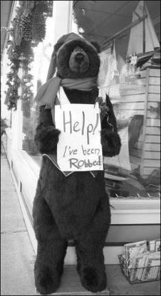 Bear robbed on Main Street Bear robbed on Main Street