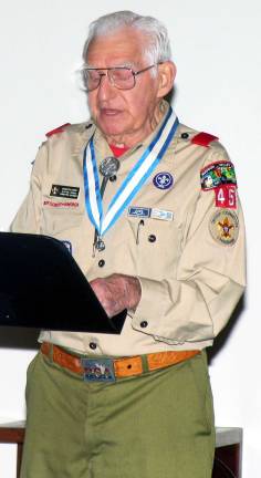 Four Troop 45 Scouts advance to Eagle Additional photos can be found online at warwickadvertiser.com Committee Chairman Clayton Eurich served as emcee. He has directed the Eagle Court program since 1971.