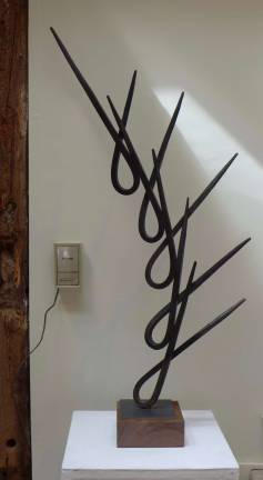 'War in the Arts' explored in extensive new exhibit "Thorns," forged steel by Bill Graziano