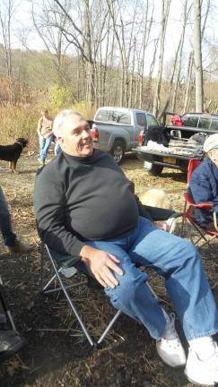 Rotten, broken, dangerous Goosepond bridge is repaired Arthur Seaman, NYS Parks Highway Supervisor (Photo by Frances Ruth Harris)