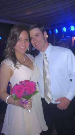 Cutest Couple winners Nancy Fried and Ethan Walker of Hamburg, N.J. Second Place — "I asked for a flower. He gave me a bouquet."