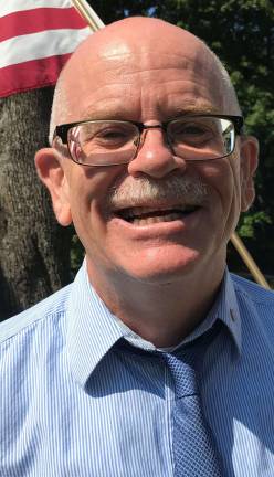Recognizing service to the community Doug Stage, the Warwick Citizen of Year