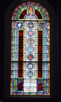 Honoring those who have served A new window to commemorate all those who have served in the United States armed forces since World War 1 was dedicated Sunday, Nov, 3, at the Blooming Grove United Church of Christ. The window was designed, fabricated and installed by the Downs-Behle Studio of Warwick.