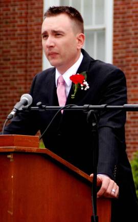 Cheers to the George F. Baker High School Class of 2015 Guest speaker Bill Sweet, representing the Tuxedo Chamber of Commerce, told the graduates þÄúWe succeed because we take care of one another.þÄù He added, þÄúThis town needs young people.þÄù