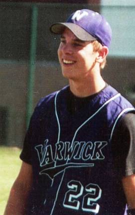 Kevin Kless to be honored at home baseball game on May 7 Kevin Kless, Warwick Valley High School Class of 2006