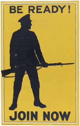 Museum Village hosts a First World War tribute This recruitment poster is part of Museum Village's World War One exhibit.