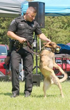 The Orange County Sheriff’s Department presented a K-9 demonstration.