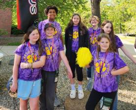 Members of the Warwick Valley Middle School team that finished in sixth place in the 2023 Odyssey of the Mind World Finals in Michigan.