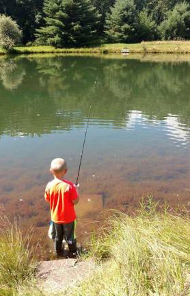 Get hooked on fishing Photo provided by OCLT The Orange County Land Trust will host a children's fishing program on Saturday, April 21, at its Hunter Farm Preserve in Slate Hill, where young anglers can practice catch and release fishing on the ponds while also learning how to be good stewards of the lands and waters.