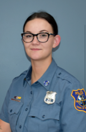 Warwick Police Officer Jordan Tetreault was hired as a part time police officer in 2021 and on July 1 of this year became a full time officer. Photos provided by the Town of Warwick Police Department.