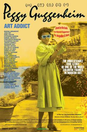 Albert Wisner Public Library hosts film 'Peggy Guggenheim: Art Addict' on Oct. 12 The Albert Wisner Public Library will present the film, "Peggy Guggenheim: Art Addict," followed by a discussion and poetry reading on Friday, Oct. 12, at 6:30 p.m.