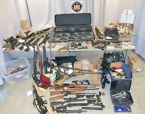 Weapons recovered from Gregg Marinelli’s Home