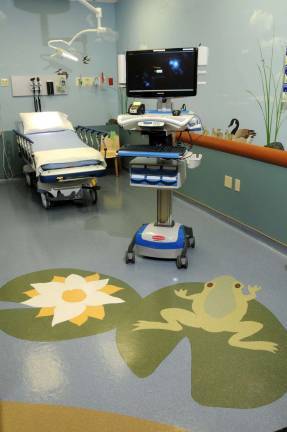Orange Regional appoints child life specialist Each treatment room has a flat-screen television.