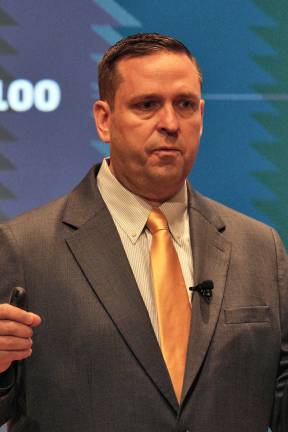 ‘Orange County government is a well-oiled machine’ “My administration will continue to invest in affordable housing, emergency preparedness, open space, new parks and trails and whatever other initiatives and programs meet the needs of our residents and help Orange County remain a place where people want to live and work,” County Executive Steven M. Neuhaus said in his recent State of the County message. Photo by Henry Smith.