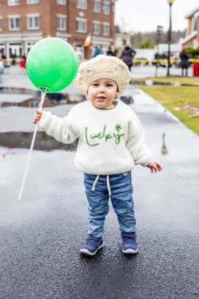 Jackson Schmitt, of Chester at in the Mid Hudson St. Patrick’s Day Parade in Goshen on March 10, 2024. Photo by Sammie Finch