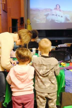 On a cold, winter day,, 50 children and adults took advantage of the big screen at the Warwick Valley Community Center to watch Neverending Story, a nostalgia trip for many parents who grew up in the 80’s.