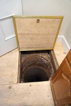 A cistern in the bathroom was discovered during renovations