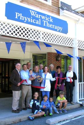 Warwick Physical Therapy celebrates official grand opening Photo by Roger Gavan On Wednesday, Sept. 23, Town of Warwick Supervisor Michael Sweeton, Mayor Michael Newhard and members of the Warwick Valley Chamber of Commerce joined Pindral (center), her family and Clinical Specialist Ellen Warren for the grand opening of Warwick Physical Therapy.