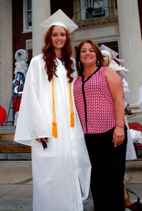 Cheers to the George F. Baker High School Class of 2015 Samantha Kelm of Greenwood Lake and and her mother Kelli.