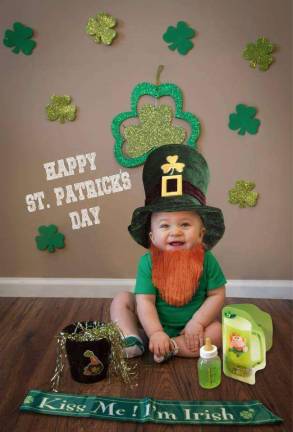 One Lucky Leprechaun Our lil leprechauns having fun! Photo courtesy of Christy.