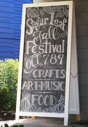 Creativity abounds at Sugar Loaf's Fall Festival this Columbus Day weekend The Sugar Loaf Chamber of Commerce invites you to celebrate the Autumn season with a fun lineup of interactive and expressive activities at the 45th annual Fall Festival this Columbus Day weekend, October 7th, 8th and 9th.