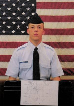 Former Warwick wrestler maimed by fire Cody Healy upon entrance to the Air Force (Image courtesy Healey Family)