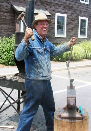 Historical Society demonstrates blacksmithing Historical Society demonstrates blacksmithing