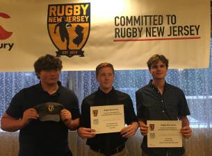 Highland Rugby teammates Jacob Brennan, Will Reich and Colm Davidson have been recognized for honors by Rugby New Jersey.