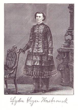 The Warwick Historical Society has a new exhibit, The “Women’s Tea Party - Secret Suffrage Meeting,” which depicts the gatherings women held under the guise of social or literary groups to discuss issues prior to being granted the right to vote. Warwick’s own Lydia Sayer Hasbrouck (1827-1910) was known since her youth as pushing the boundaries for women’s rights and her publication, “The Sybil,” printed in the mid-1800s promoted women’s attire reform. Image provided by the Warwick Historical Society.