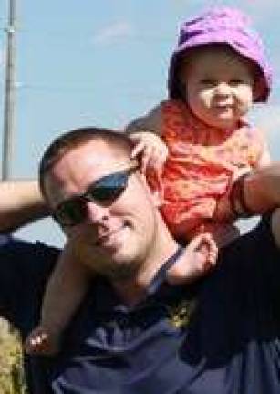 Neuhaus and Sweeton announce run for county executive Steve Neuhaus with daughter, Emma.