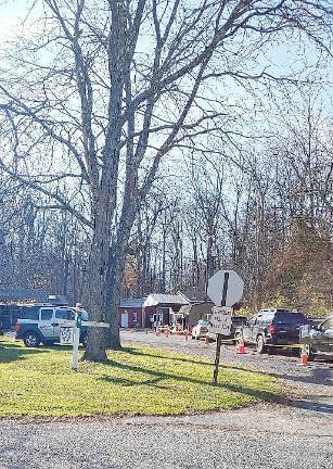 Sixty-seven dogs and cats from throughout the county were inoculated against rabies during this drive-through clinic at the Warwick Valley Humane Society. The free clinic was sponsored by the Orange County Health Department. Provided photo.