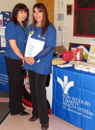 St. Anthony Community Hospital’s Diabetes EXPO offered important service to the public Program featured informative presentations by guest physician specialists From left, Certified Diabetes Educator Lourdes Braadt, RN, and Certified Dietitian Janine Killeen, who were on hand to answer questions and distribute information.
