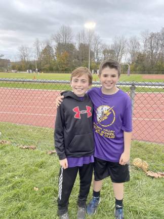 Jason Brady, right, was second place sixth grader.