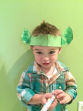 One Lucky Leprechaun Little Levi. St. Patrick's Day 2016 at Preschool. Photo courtesy of Kristin.