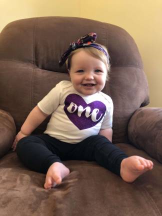 One Lucky Leprechaun McKenna. She just turned 1 and is the happiest baby. Photo courtesy of Allyson.