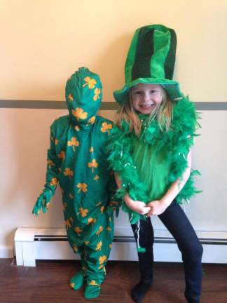 Celebrating St. Patrick's Day Kara Maskerines of Hewitt, N.J. "Rachel and Kailey enjoying St. Patrick's Day and acting silly."