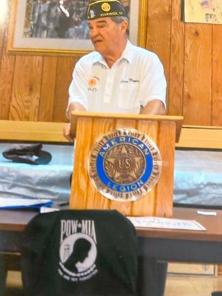 American Legion Post 214 Commander Stan Martin served as master of ceremonies.