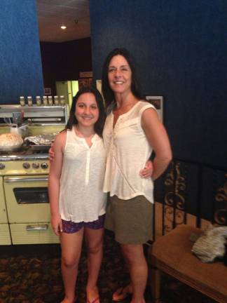Mother Daughter Look A Like contest Photo submitted by Caren Johnson of Goshen "Out for Missy Lauren's 12 Birthday. West side story at the Broadway Palm in Florida for Spring Beak."