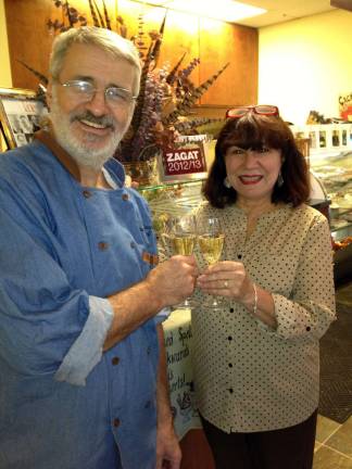Photo provided by Eileen Patterson/Creative Vision Jean-Claude and Annette Sanchez, owners of Jean-Claude Bakery &amp; Dessert Caf&#xe9;, share a toast to celebrate their 20th anniversary as Warwick&#x2019;s premier bakery. Jean-Claude's Bakery will commemorate the anniversary by giving back with &quot;Bake for Good,&quot; a program that teaches kids to bake and share with less fortunate.