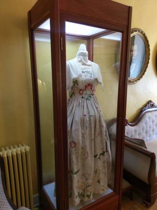 Stone house of first Orange County settlers will be open for tours Saturday Dress handmade by Sarah Wells for her daughter Margaret (Photo provided)