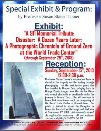 Special 9/11 exhibit at Greenwood Lake Library Special 9/11 exhibit at Greenwood Lake Library