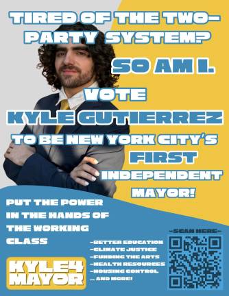 Warwick native throws hat in New York City mayoral race Warwick native throws hat in New York City mayoral race