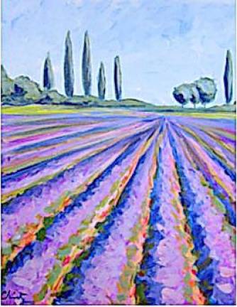 At the Warwick Valley Empty Bowls “Paint It Forward” fund raiser on March 21, each guest will receive a canvas awaiting their masterpiece. The chosen work of art is a lovely, simple and serene field of lavender.
