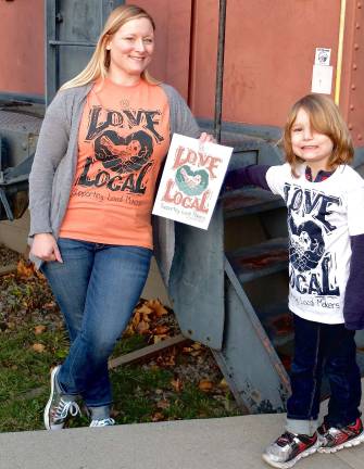 Made Local month begins Friday Jewelry designer and fine artist Jennifern Hippely with her son Julian. She has designed the logo for Made Local, a new venture supporting makers and retail outlets that sell locally produced items.