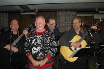 Big Paddy performs as the Greenwood Lake Gaelic Cultural Society’s Christmas party.