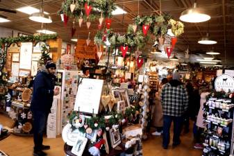 Downtown shops were well stocked and decorated. Photos by Roger Gavan.